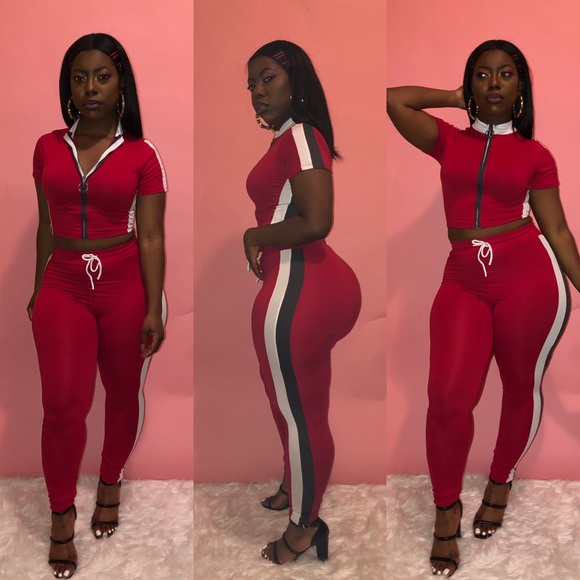 ✨Large Left✨Zip up top & matching leggings - Picture 2 of 6